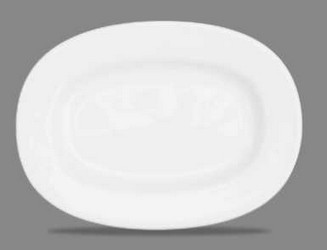 Churchill White ovaal plat bord 33cm