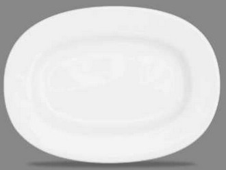 Churchill White ovaal plat bord 20,3cm